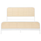 Lanewood Open Cane Webbing Metal Eastern King Bed White