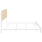 Amherst Radio Weave Rattan Metal Eastern King Bed White