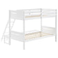 Littleton Wood Twin Over Full Bunk Bed White