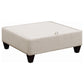 Mcloughlin Upholstered Sloped Arm Sectional Sofa Platinum