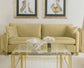 Corliss Upholstered Curved Track Arm Sofa Camel