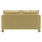 Corliss Upholstered Curved Track Arm Loveseat Camel