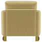 Corliss Upholstered Curved Track Arm Chair Camel