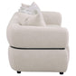 Jeanette 84-inch Fabric Upholstered Round Arm Sofa Beige