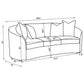 Rainn Boucle Upholstered Sloped Arm Sofa Latte