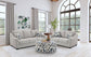 Tomkins 2-piece Boucle Upholstered Sofa Set Light Grey