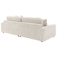 Blaine Upholstered Reversible Chaise Sectional Sofa Sand