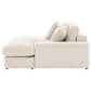 Blaine Upholstered Reversible Chaise Sectional Sofa Sand