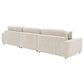 Blaine Upholstered Reversible Chaise Sectional Sofa Sand