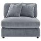 Blaine Upholstered Reversible Chaise Sectional Sofa Fog