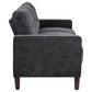 Bowen II 3-piece Upholstered Track Arm Sofa Set Steel Grey