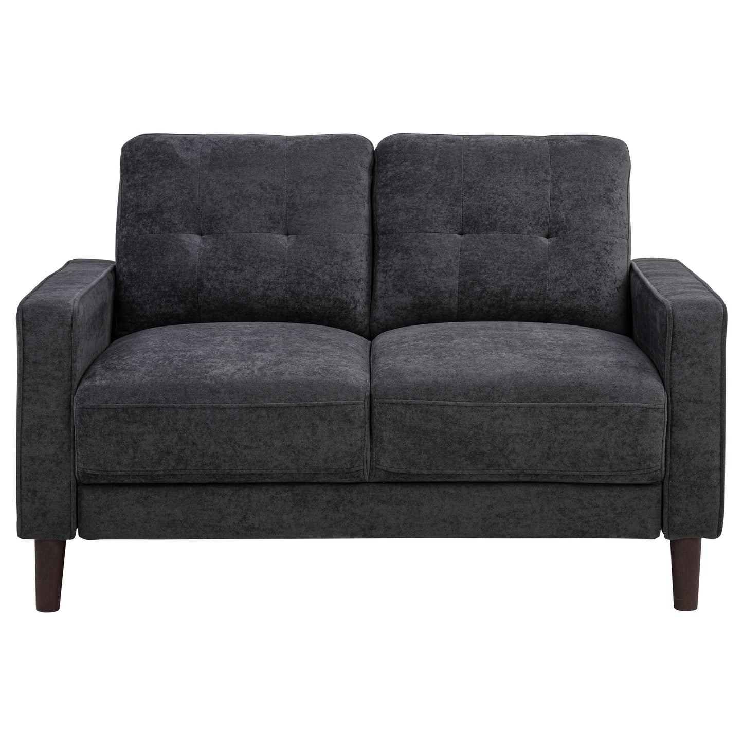Bowen II 3-piece Upholstered Track Arm Sofa Set Steel Grey