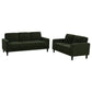 Ruth 2-piece Fabric Upholstered Track Arm Sofa Matcha Green