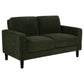 Ruth 2-piece Fabric Upholstered Track Arm Sofa Matcha Green