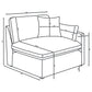 Hobson 6-piece Upholstered Modular Sectional Sofa Ivory
