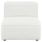 Sunny Upholstered Armless Chair Natural