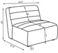 Sunny Upholstered Armless Chair Natural