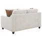 Christine 3-piece Upholstered Sloped Arm Sofa Set Beige