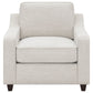 Christine 3-piece Upholstered Sloped Arm Sofa Set Beige