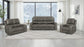 Brickston Triple Power Reclining Sofa Charcoal
