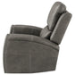Brickston Triple Power Swivel Glider Recliner Charcoal