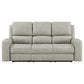 Brickston Triple Power Reclining Sofa Grey