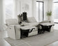 Brickston Triple Power Reclining Sofa Grey