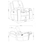 Brickston Triple Power Swivel Glider Recliner Grey