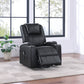 Armstrong Upholstered Power Lift Massage Recliner Espresso