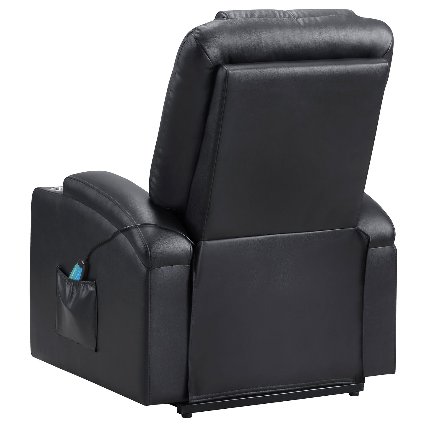 Armstrong Upholstered Power Lift Massage Recliner Espresso