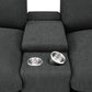 Collins 5-Piece Power Reclining Home Theater Seating Dark Grey