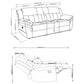 Bahrain Upholstered Motion Sofa Charcoal