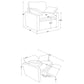 Collins Upholstered Power Recliner Chair Grey