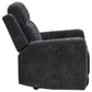Kennett Chenille Upholstered Power Recliner Chair Dark Grey