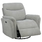 Adler Upholstered Power Swivel Glider Recliner Ivory