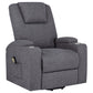 Louie Chenille Upholstered Power Lift Massage Chair Grey