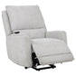 Sylmar Chenille Upholstered Dual Power Lift Recliner Dove Grey