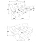 Greer Upholstered Motion Reclining Loveseat Brown
