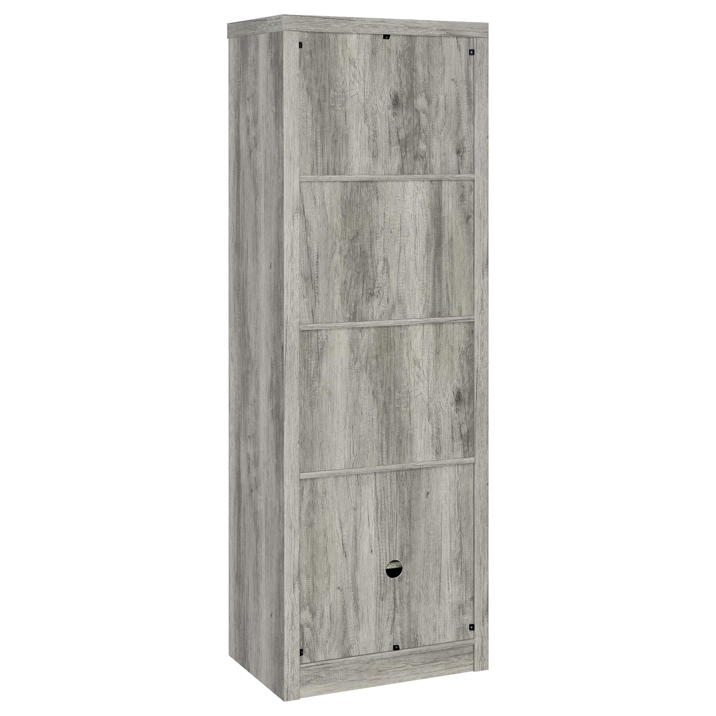 Burke 3-piece 59-inch TV Entertainment Center Grey Driftwood