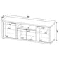 Tabby 4-door Engineered Wood 60-inch TV Stand Mango