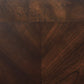 Laney 1-shelf Glass Top Square End Table Deep Merlot