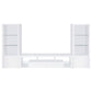 Jude 3-piece 71-inch TV Entertainment Center White High Gloss