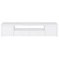 Jude 2-door Engineered Wood 79-inch TV Stand High Gloss White