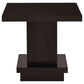 Reston Square Engineered Wood Side End Table Cappuccino