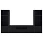 Winfield 3-shelf Media Tower Entertainment Pier Black