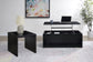 Knapp Lift Top Cocktail Coffee Table with Dual Drawers Black