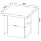 Max 3-piece Rectangular Coffee and End Table Set Black