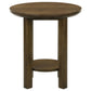 Ottowa 3-piece Round Wood Coffee Table Set Brown