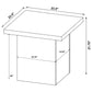 Devar 3-piece Square Cocktail Coffee End Table Set Black