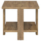 Dawn 2-piece Round Coffee and End Table Set Mango Brown